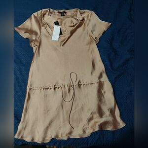 Kenneth Cole Light Tan Satin Dress